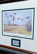 Load image into Gallery viewer, Maynard Reece - 2000 Quail Unlimited - Dove Conservation Stamp Print With Stamp - Heading For Water - Brand New Custom Sporting Frame