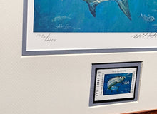 Load image into Gallery viewer, Mike Stidham - 1992 Texas Saltwater Stamp Print With Stamp - Brand New Custom Sporting Frame