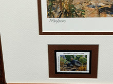 Load image into Gallery viewer, Mike Stidham - 1993 Texas Quail Stamp Print With Double Stamps - Brand New Custom Sporting Frame