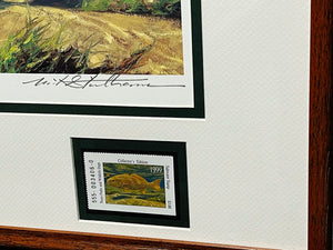 Mike Stidham - 1999 Texas Saltwater Stamp Print With Double Stamps - AP - Brand New Custom Sporting Frame