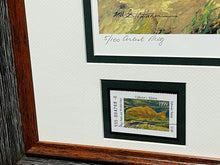 Load image into Gallery viewer, Mike Stidham - 1999 Texas Saltwater Stamp Print With Double Stamps - AP - Brand New Custom Sporting Frame