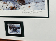 Load image into Gallery viewer, Owen Gromme - 1983 International Quail Foundation Stamp Print With Stamp - Brand New Custom Sporting Frame