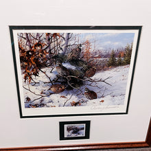 Load image into Gallery viewer, Owen Gromme 1983 International Quail Foundation Stamp Print With Stamp - Brand New Super Custom Sporting Frame