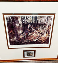 Load image into Gallery viewer, Ragan Gennusa  1999 Texas Turkey Stamp Print With Stamp - Brand New Super Custom Sporting Frame