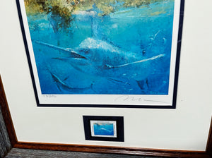 Randall McKissick - 1993 Coastal Conservation Association CCA Print With Stamp - Brand New Custom Sporting Frame