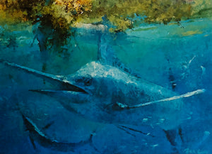 Randall McKissick - 1993 Coastal Conservation Association CCA Print With Stamp - Brand New Custom Sporting Frame