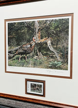 Load image into Gallery viewer, Ragan Gennusa 1993 Texas Turkey Stamp Print With Stamp - Brand New Super Custom Sporting Frame