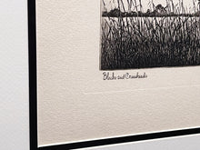 Load image into Gallery viewer, Richard Bishop - Blacks And Greenheads - 1945 Dry-point Etching Print - Remarque Edition- Black Ducks and Greenhead Mallards Lighting - Brand New Custom Sporting Frame
