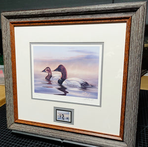 Rick Kelly 1995 Ducks Unlimited Stamp Print With Stamp - Brand New Super Custom Sporting Frame