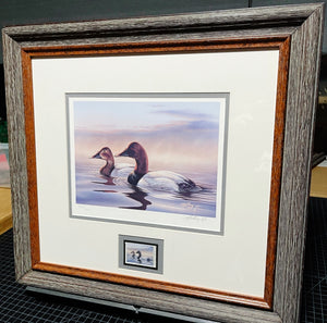 Rick Kelly - 1995 Ducks Unlimited Stamp Print With Stamp - Brand New Custom Sporting Frame
