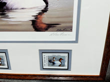 Load image into Gallery viewer, Robert Hautman  1999 Texas Waterfowl Stamp Print With Double Stamps - Brand New Super Custom Sporting Frame