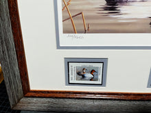 Load image into Gallery viewer, Robert Hautman - 1999 Texas Waterfowl Stamp Print With Double Stamps - Brand New Custom Sporting Frame