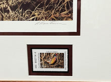 Load image into Gallery viewer, Robert Hautman - 2008 Texas Texas Upland Game Bird Stamp Stamp Print With Double Stamps - Brand New Custom Sporting Frame