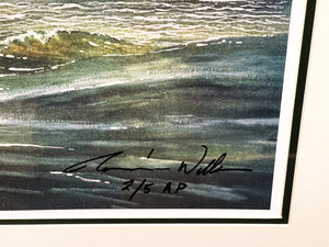Ronnie Wells - Working The Surf - GiClee Speckled Trout & Reds - Brand New Custom Sporting Frame