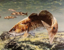 Load image into Gallery viewer, Russ Smiley - At The Oyster Bar - Lithograph 1989 - Brand New Custom Sporting Frame