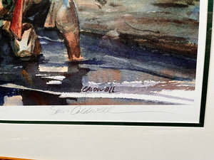 Sam Caldwell - Ten Years Old - Lithograph Texas Ducks Unlimited -  Brand New Custom Sporting Frame