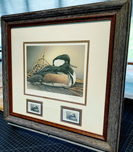 Load image into Gallery viewer, Sherrie Russell Meline - 2000 Texas Waterfowl Stamp Print With Double Stamps - Brand New Custom Sporting Frame