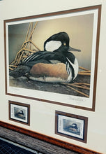 Load image into Gallery viewer, Sherrie Russell Meline - 2000 Texas Waterfowl Stamp Print With Double Stamps - Brand New Custom Sporting Frame