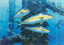 Load image into Gallery viewer, Al Barnes 2014 Coastal Conservation Association CCA Stamp Print With Stamp - Brand New Super Custom Sporting Frame