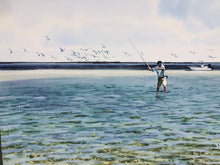 Load image into Gallery viewer, Al Barnes - Incoming - Full Sheet GiClee - Brand New Custom Sporting Frame - Spring Special
