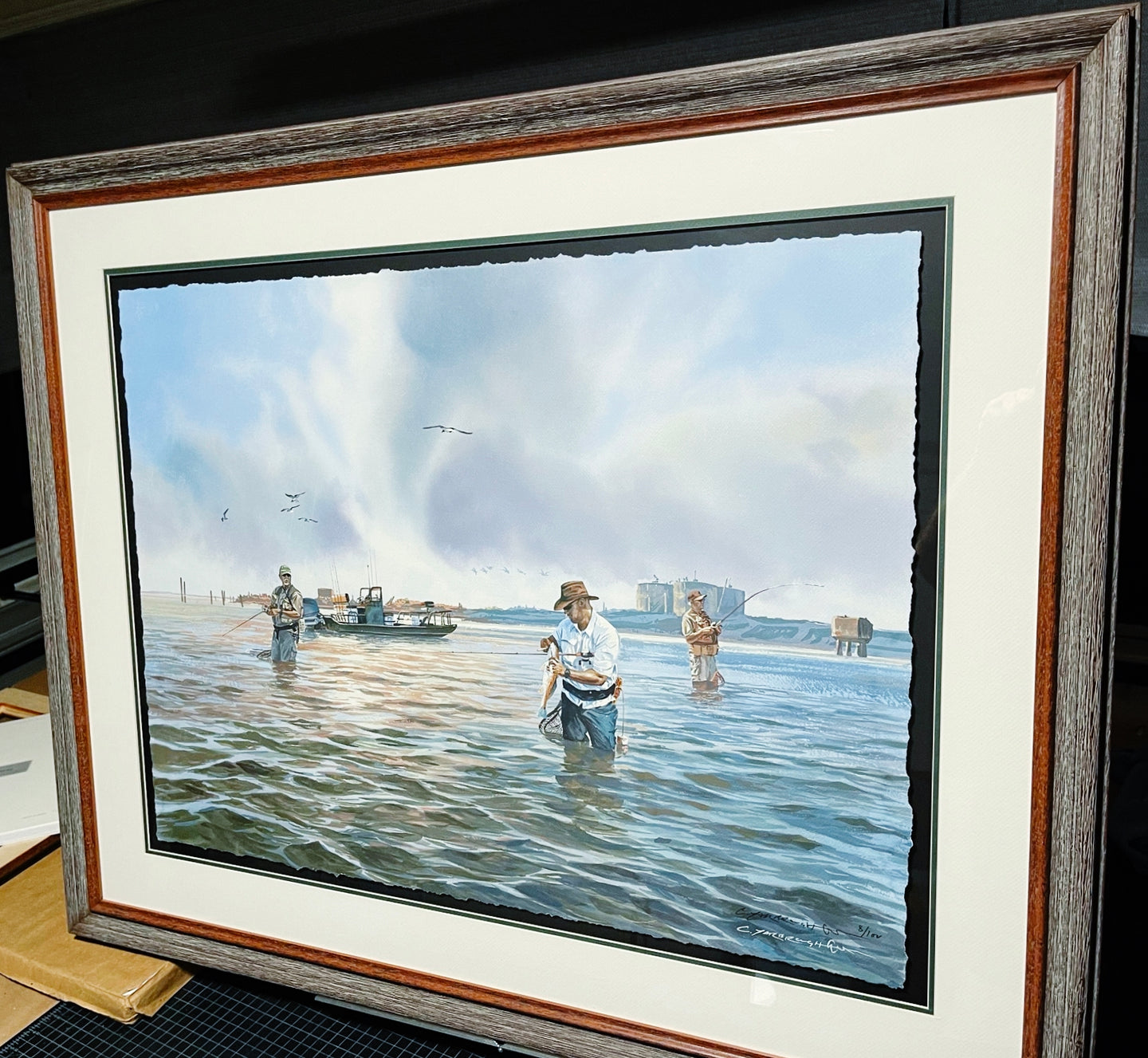 Chance Yarbrough - Three Generations At The Tanks - FS GiClee - Brand New Custom Sporting Frame