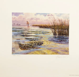 Herb Booth - 2009 Coastal Conservation Association CCA Stamp Print With Stamp - Brand New Custom Sporting Frame