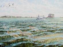 Load image into Gallery viewer, Herb Booth - Land Cut - GiClee Artist Proof - Brand New Custom Sporting Frame
