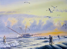 Load image into Gallery viewer, Herb Booth - Painters Surf - Print - Coastal Conservation Association CCA - Brand New Custom Sporting Frame