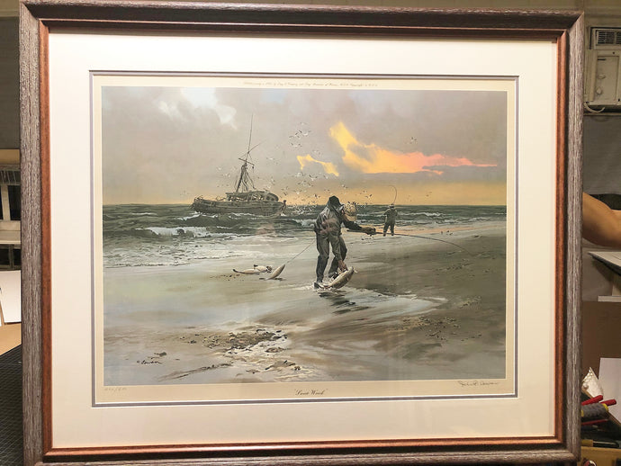 John P. Cowan Sweet Wreck Lithograph Year 1981 - Brand New Super Custom Sporting Frame