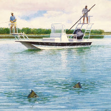 Load image into Gallery viewer, John Dearman - 2013 Coastal Conservation Association CCA Stamp Print With Double Stamps - Brand New Custom Sporting Frame