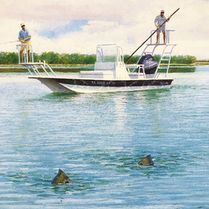 John Dearman - 2013 Coastal Conservation Association CCA Stamp Print With Double Stamps - Brand New Custom Sporting Frame