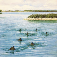 Load image into Gallery viewer, John Dearman - 2013 Coastal Conservation Association CCA Stamp Print With Double Stamps - Brand New Custom Sporting Frame