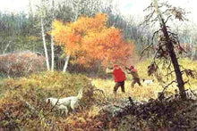 Load image into Gallery viewer, John P. Cowan Cutover Cover Grouse Hunting Scene Year 1989 - Brand New Custom Sporting Frame