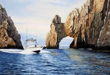 Load image into Gallery viewer, Les McDonald - Fishing Cabo - Original Watercolor Painting - Brand New Custom Sporting Framee