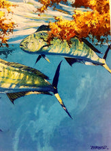 Load image into Gallery viewer, Al Barnes - 2001 Coastal Conservation Association CCA Stamp Print With Stamp - Brand New Custom Sporting Frane