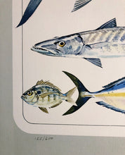 Load image into Gallery viewer, Al Barnes - Gulf Coast Collection With Ultra Rare Redfish Remarque - Lithograph 1980 - Brand New Custom Sporting Frame