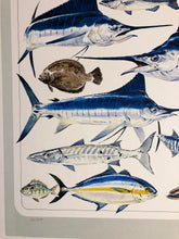 Load image into Gallery viewer, Al Barnes - Gulf Coast Collection With Ultra Rare Redfish Remarque - Lithograph 1980 - Brand New Custom Sporting Frame