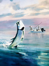 Load image into Gallery viewer, Chance Yarbrough - Slicked Off - HS GiClee - Fighting Tarpon - Brand New Custom Sporting Frame