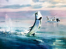 Load image into Gallery viewer, Chance Yarbrough - Slicked Off - HS GiClee - Fighting Tarpon - Brand New Custom Sporting Frame