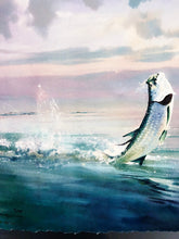 Load image into Gallery viewer, Chance Yarbrough - Slicked Off - HS GiClee - Fighting Tarpon - Brand New Custom Sporting Frame