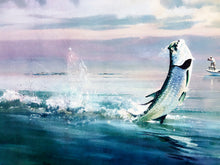 Load image into Gallery viewer, Chance Yarbrough - Slicked Off - HS GiClee - Fighting Tarpon - Brand New Custom Sporting Frame