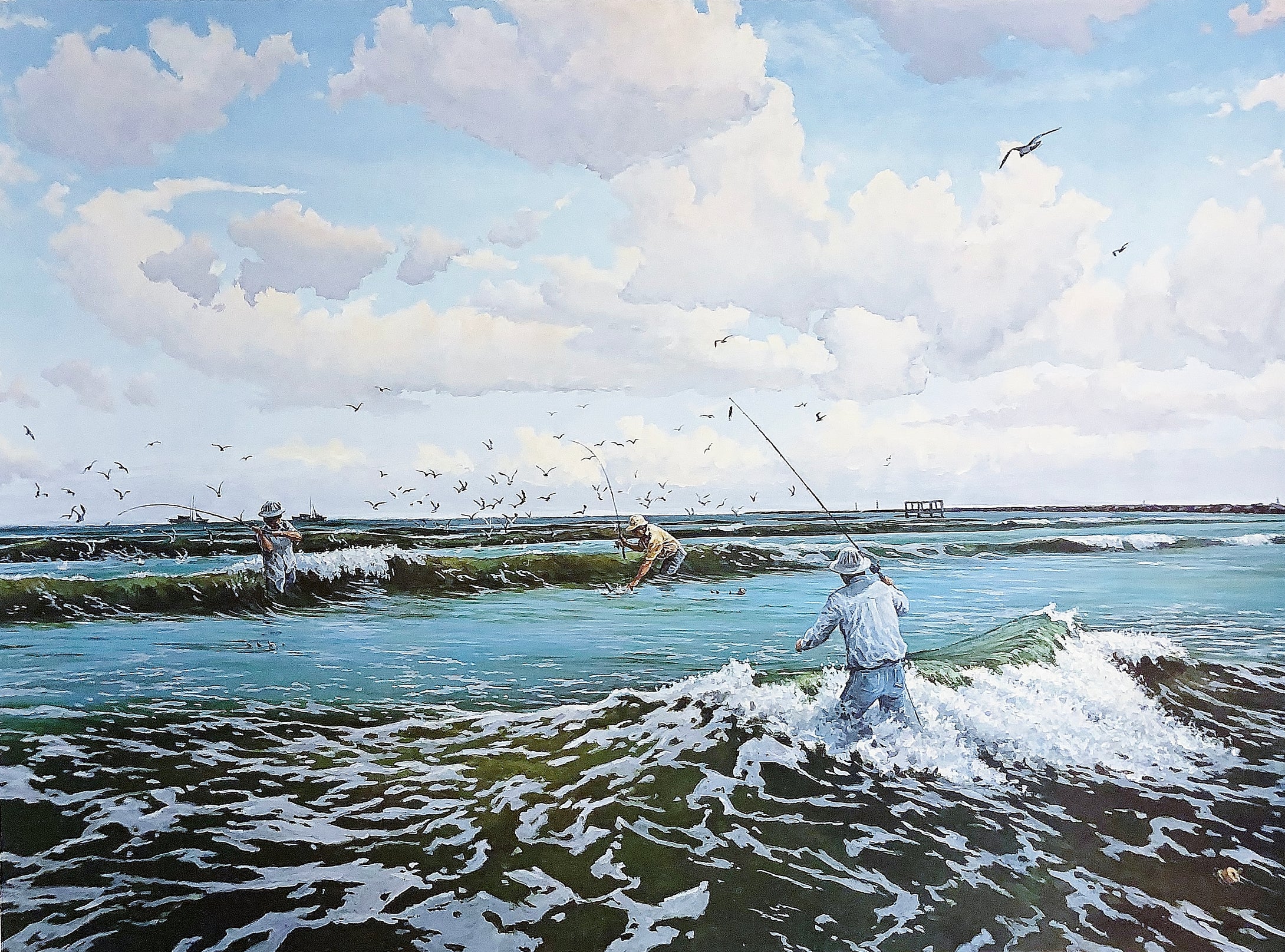 David Drinkard The Pocket Lithograph - Brand New Super Custom Sporting Frame