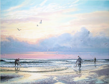 Load image into Gallery viewer, Herb Booth Bull Run At Dawn Lithograph Artist Proof - Brand New Super Custom Sporting Frame