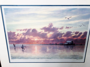 Herb Booth - Laguna - Lithograph - Brand New Custom Sporting Frame