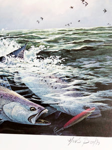 Herb Booth - 1984 Coastal Conservation Association GCCA CCA Stamp Print With Stamp - Brand New Custom Sporting Frame
