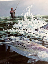 Load image into Gallery viewer, Herb Booth - 1984 Coastal Conservation Association GCCA CCA Stamp Print With Stamp - Brand New Custom Sporting Frame