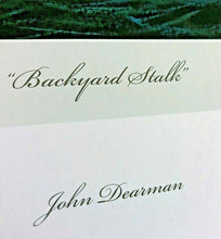 Load image into Gallery viewer, John Dearman Backyard Stalk Lithograph Artist Proof - Brand New Custom Sporting Frame