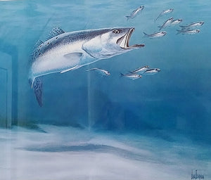 John Dearman Speck Lithograph Rare Old Classic Year 1985 - Brand New Super Custom Sporting Frame
