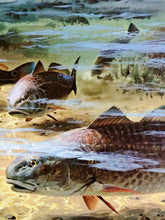 Load image into Gallery viewer, John P. Cowan 1983 Gulf Coastal Conservation Association CCA GCCA Stamp Print With Stamp - Brand New Super Custom Sporting Frame