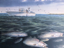 Load image into Gallery viewer, Ronnie Wells - Bay Water Specks - Lithograph AP - Brand New Custom Sporting Frame